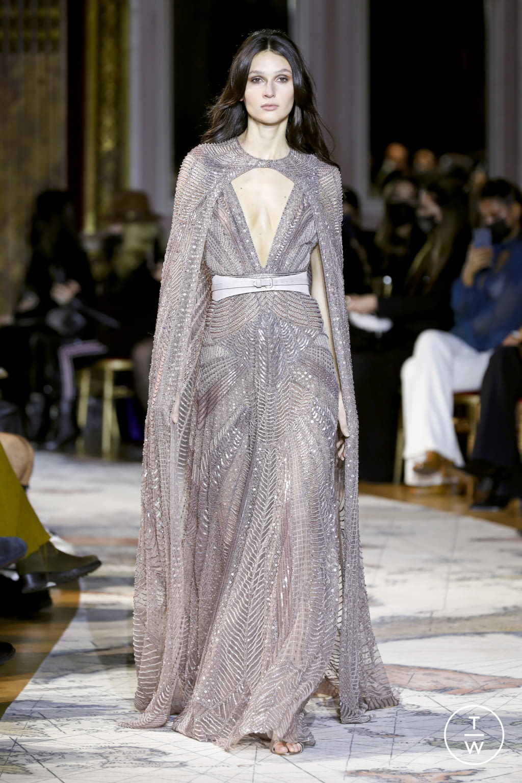 Fashion Week Paris Spring/Summer 2022 look 43 from the Zuhair Murad collection 高级定制