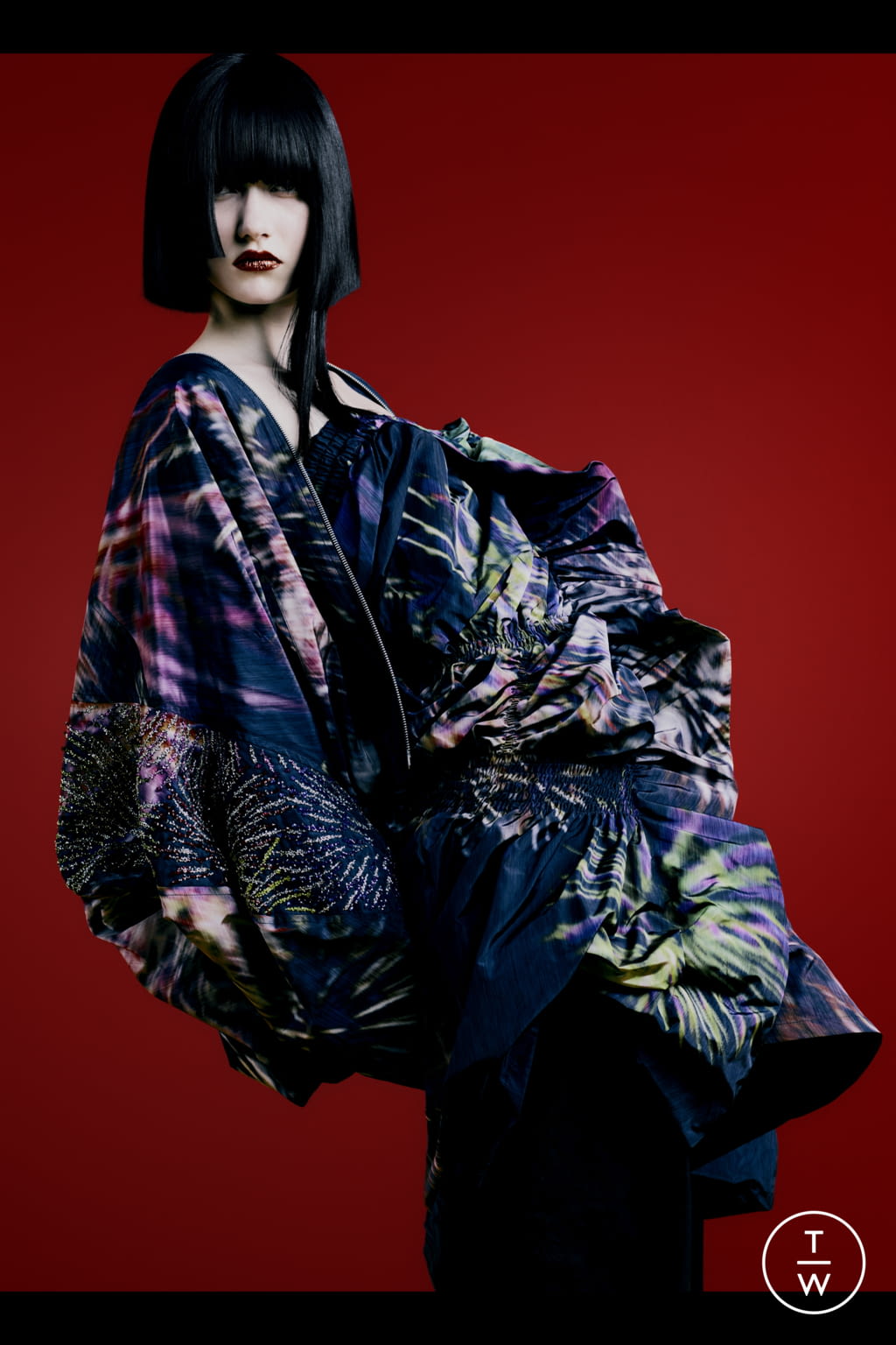 Fashion Week Paris Spring/Summer 2022 look 43 from the Dries Van Noten collection 女装