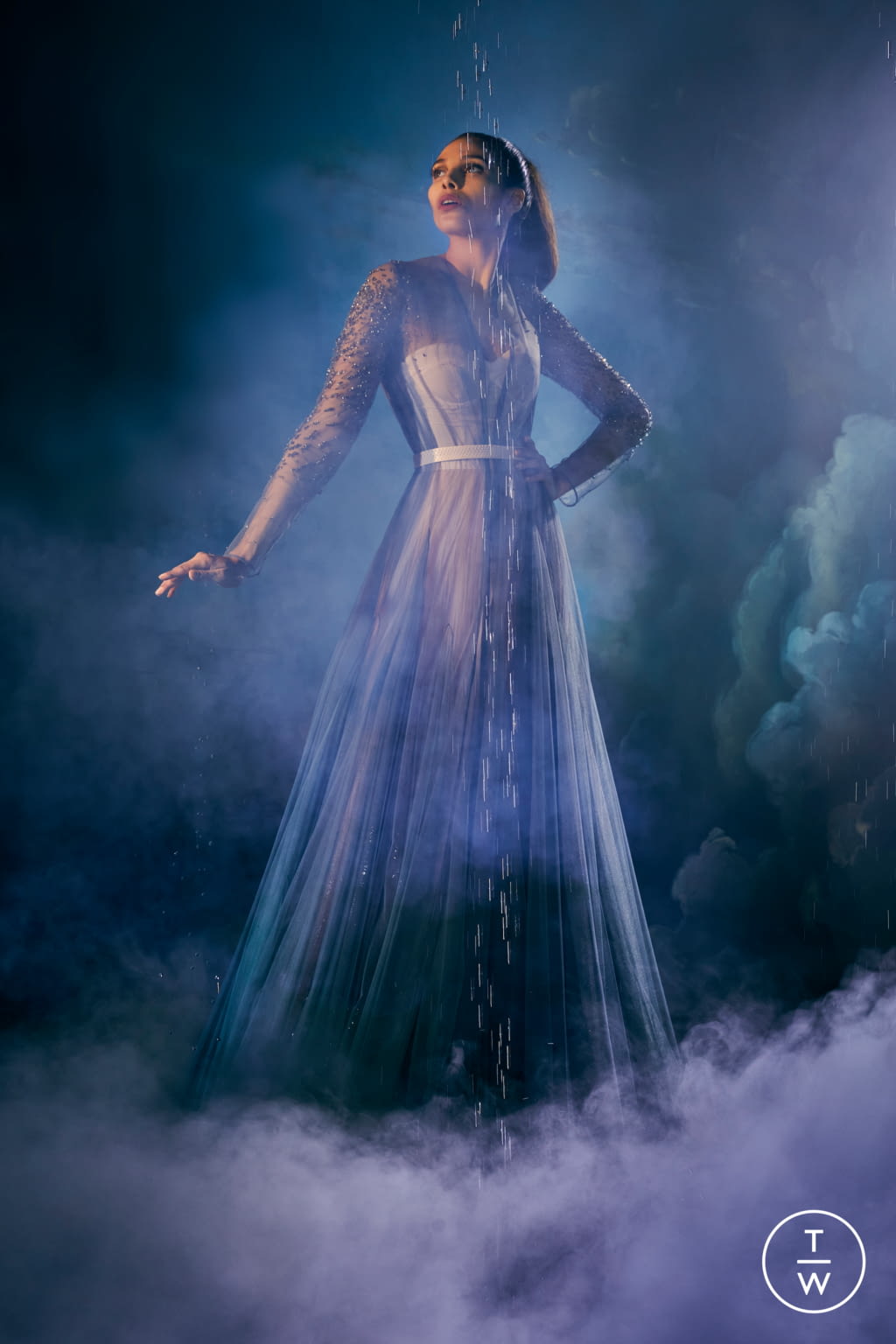 Fashion Week Paris Spring/Summer 2021 look 44 de la collection Julien Fournié couture