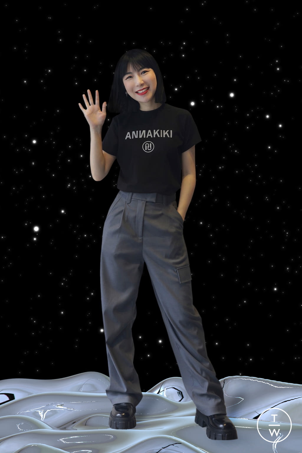 Fashion Week Milan Spring/Summer 2021 look 45 from the Annakiki collection womenswear