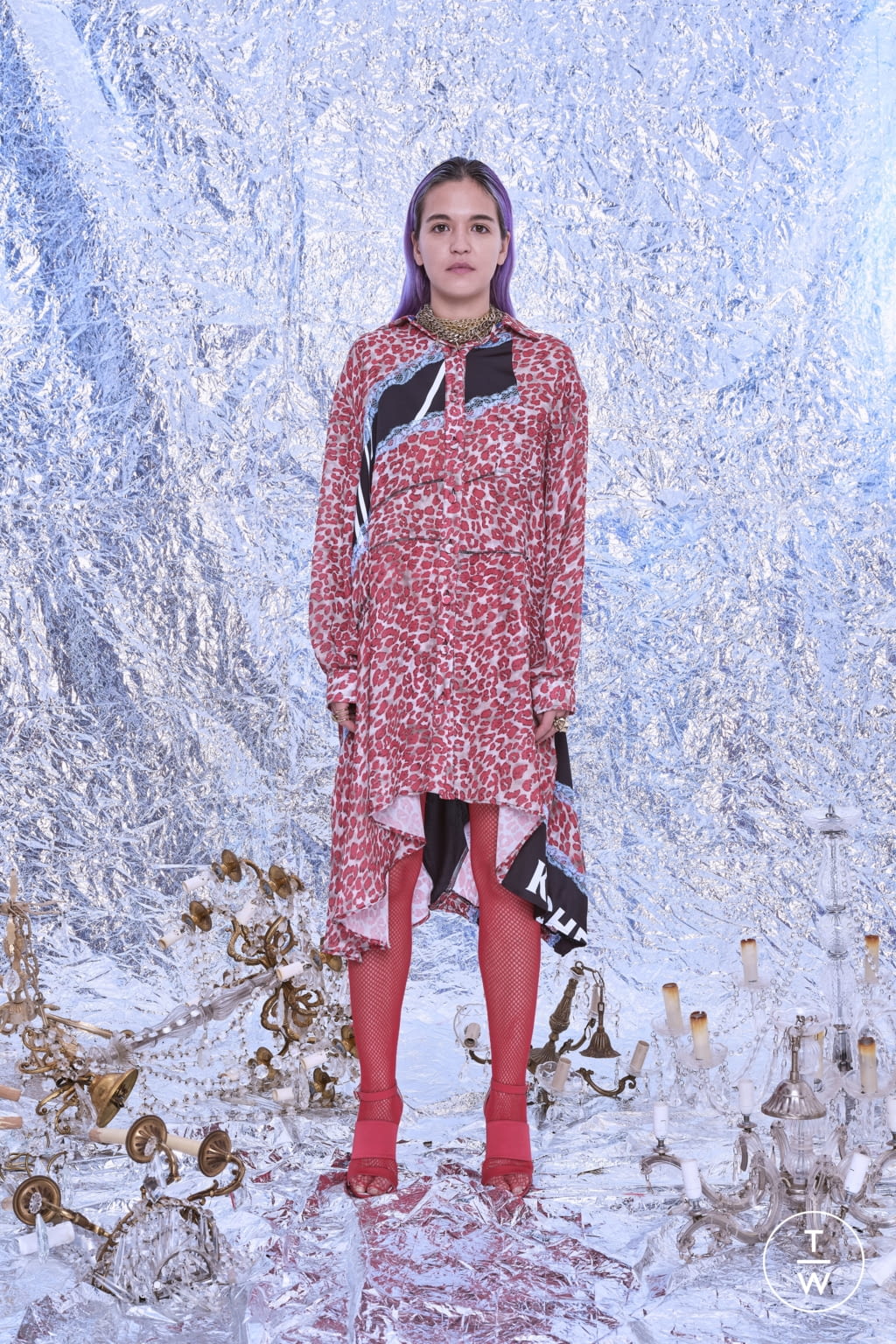 Fashion Week Paris Pre-Fall 2020 look 45 from the Koché collection 女装