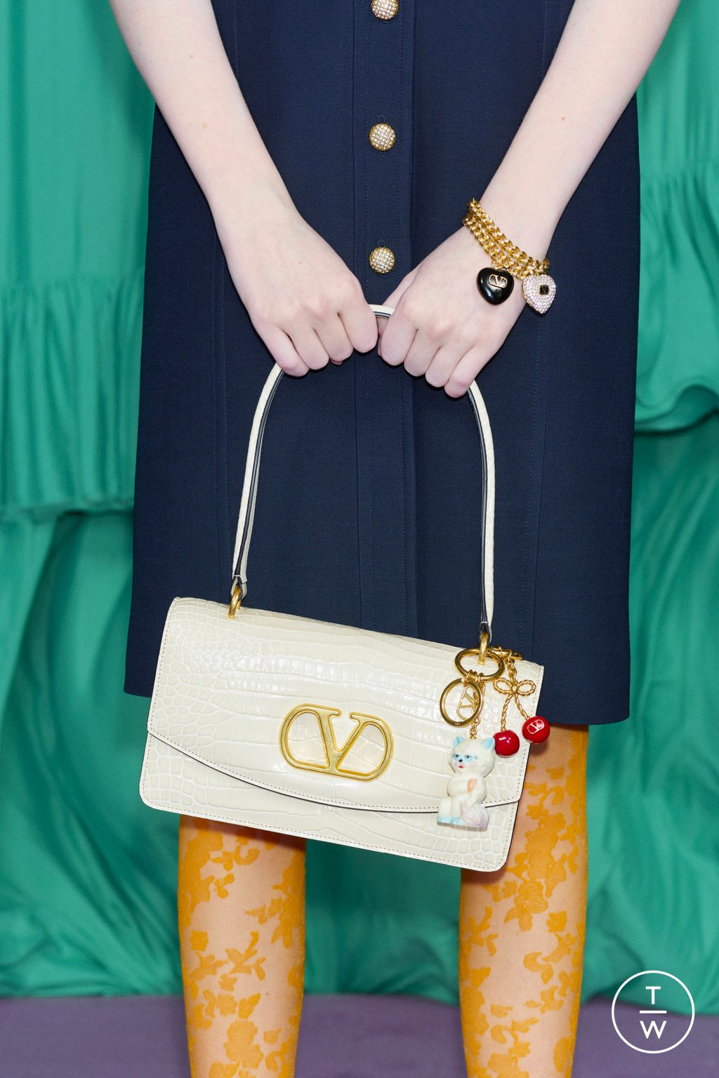 Fashion Week Paris Pre-Fall 2025 look 92 from the Valentino collection womenswear