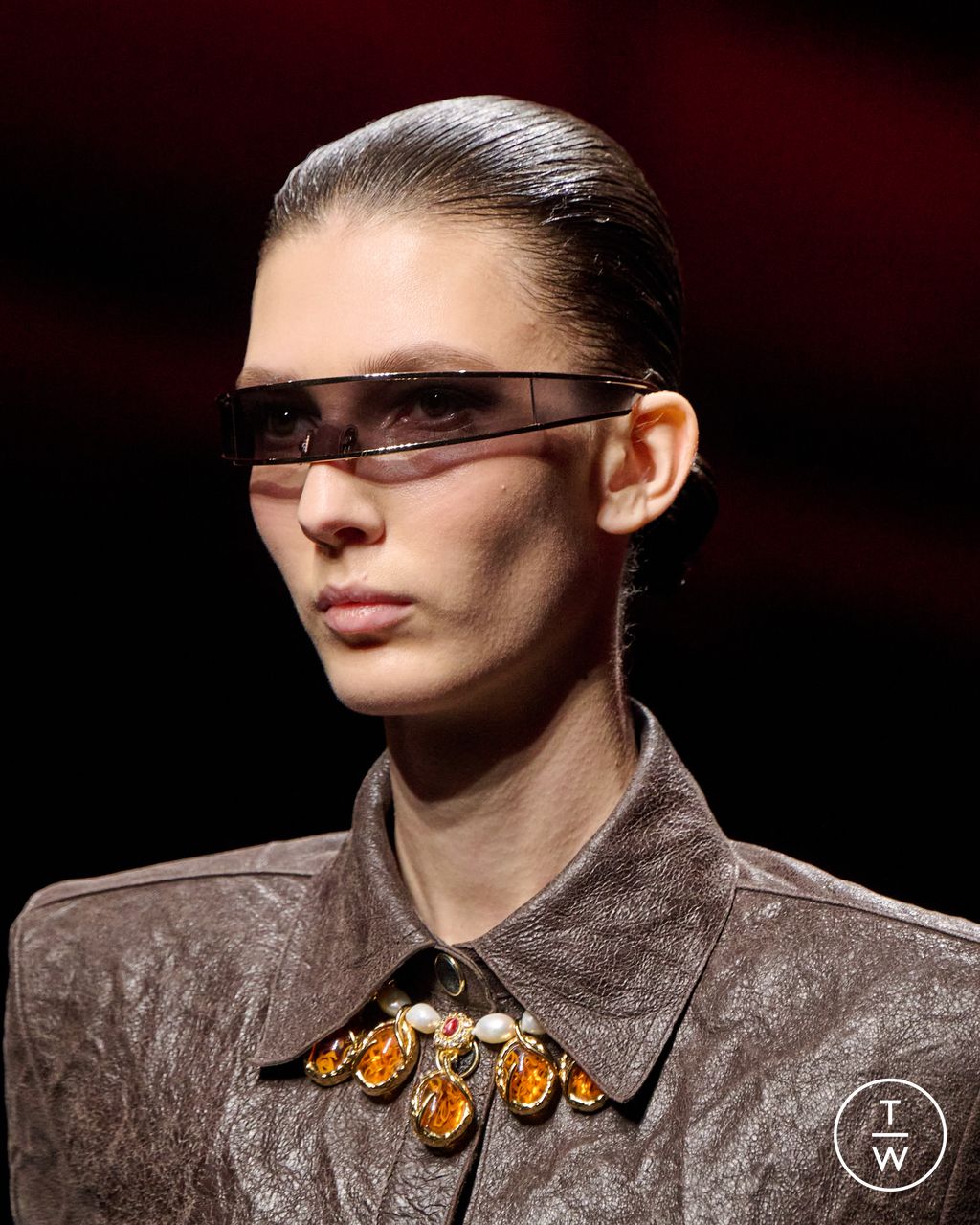 Fashion Week Milan Fall/Winter 2025 look 23 from the Roberto Cavalli collection womenswear accessories