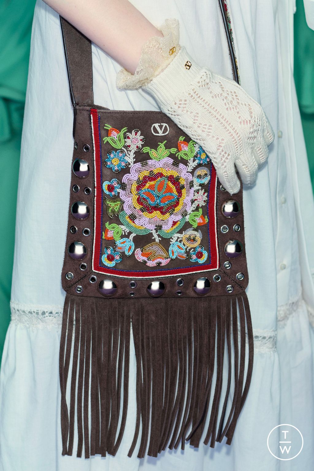 Fashion Week Paris Pre-Fall 2025 look 95 from the Valentino collection womenswear