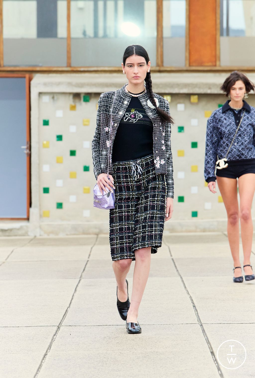 Fashion Week Paris Resort 2025 look 47 from the Chanel collection womenswear