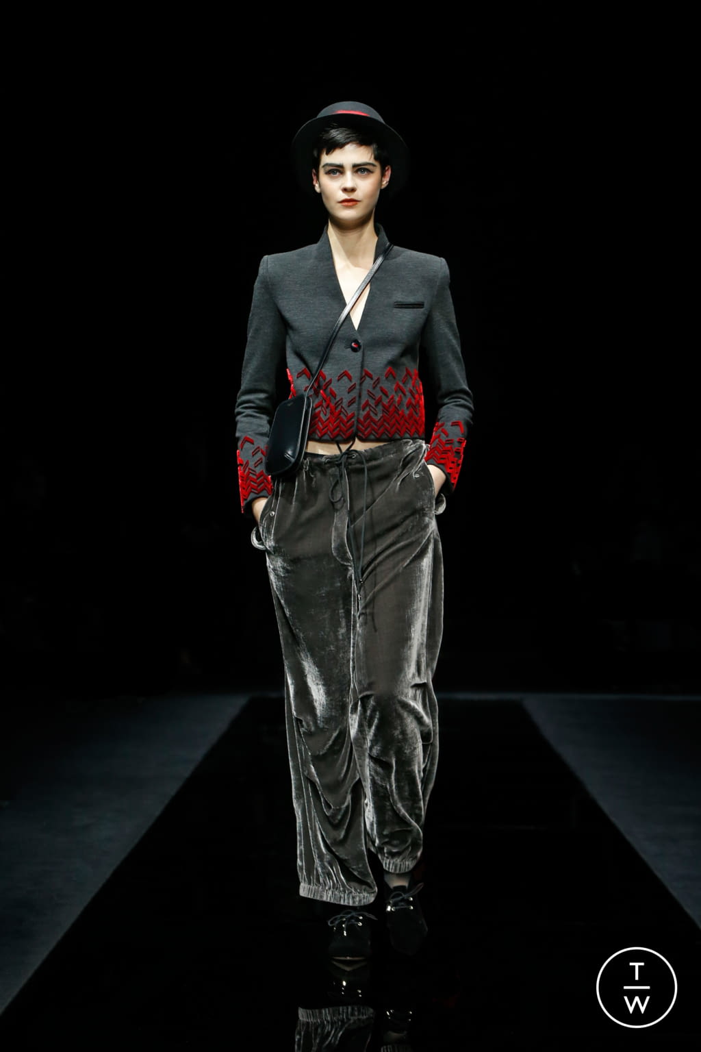 Fashion Week Milan Pre-Fall 2020 look 47 from the Giorgio Armani collection womenswear