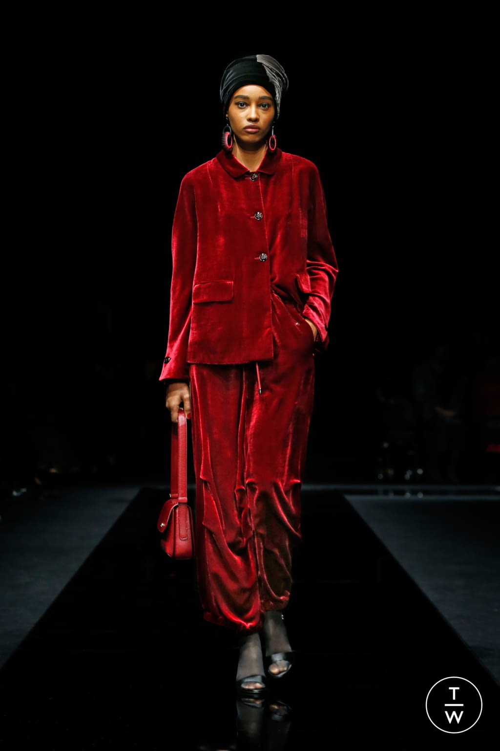 Fashion Week Milan Pre-Fall 2020 look 48 de la collection Giorgio Armani womenswear
