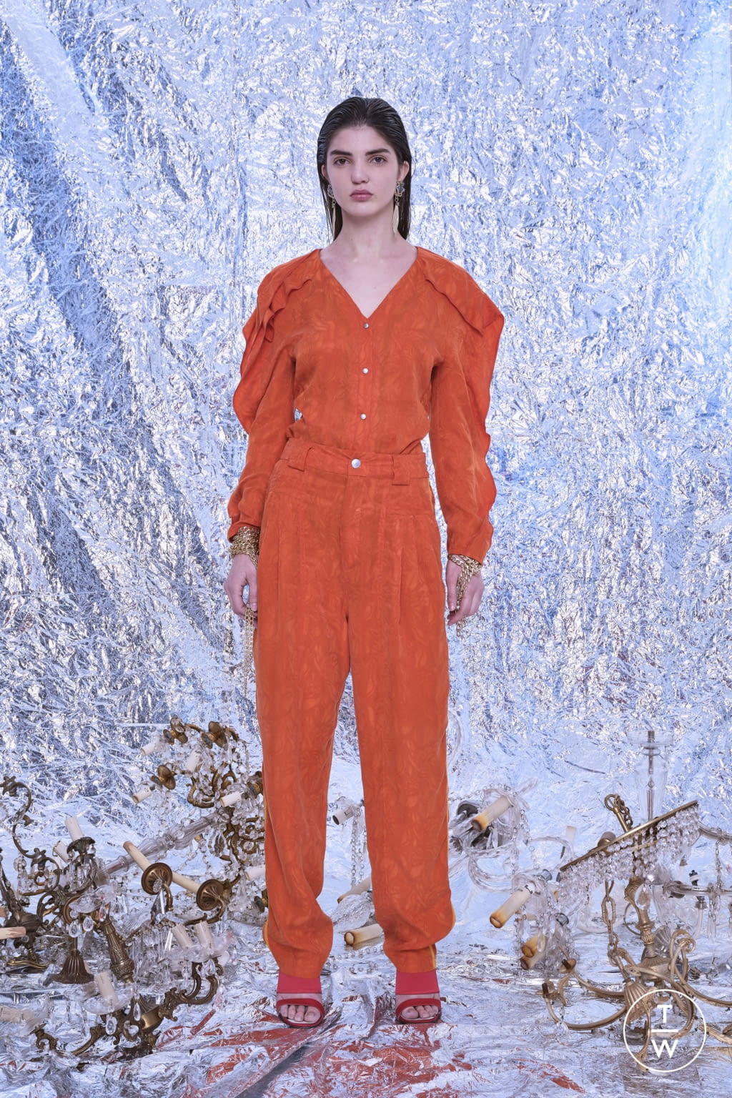 Fashion Week Paris Pre-Fall 2020 look 48 from the Koché collection 女装
