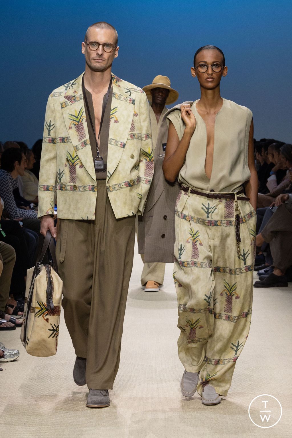 Fashion Week Milan Spring/Summer 2026 look 48 de la collection Giorgio Armani menswear