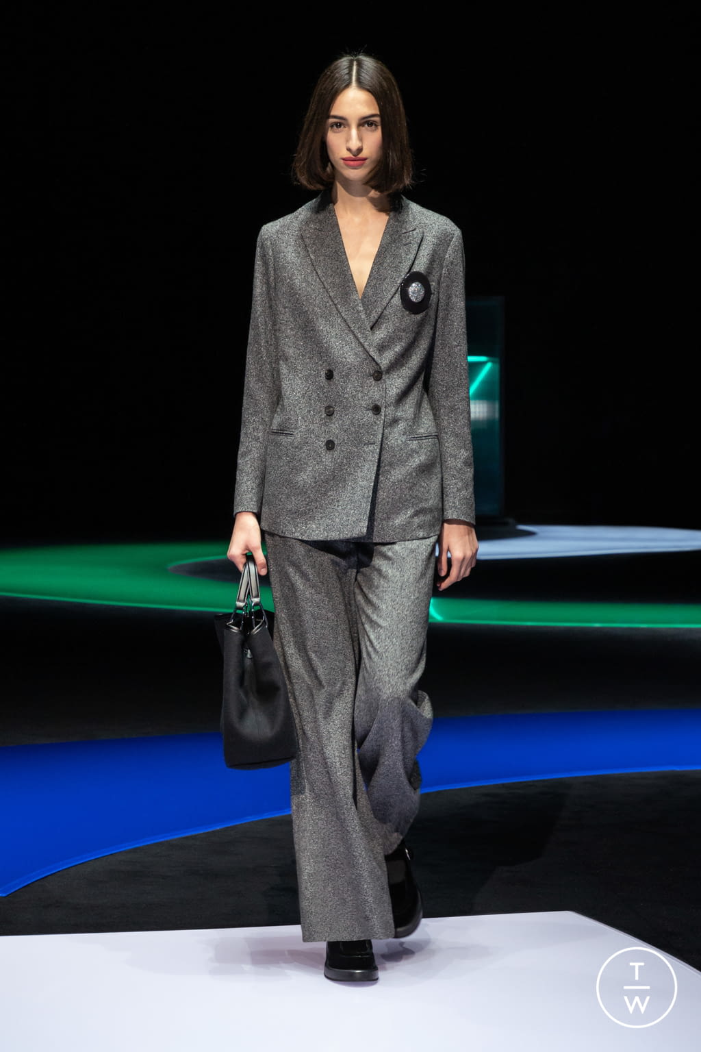 Fashion Week Milan Fall/Winter 2021 look 49 from the Emporio Armani collection womenswear