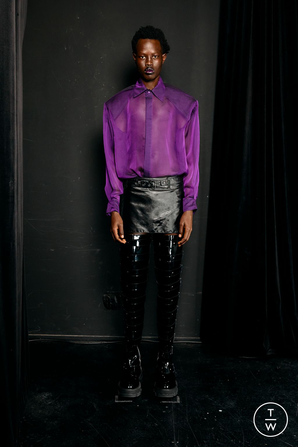 Fashion Week Paris Fall/Winter 2026 look 4 from the Jeanne Friot collection 男装