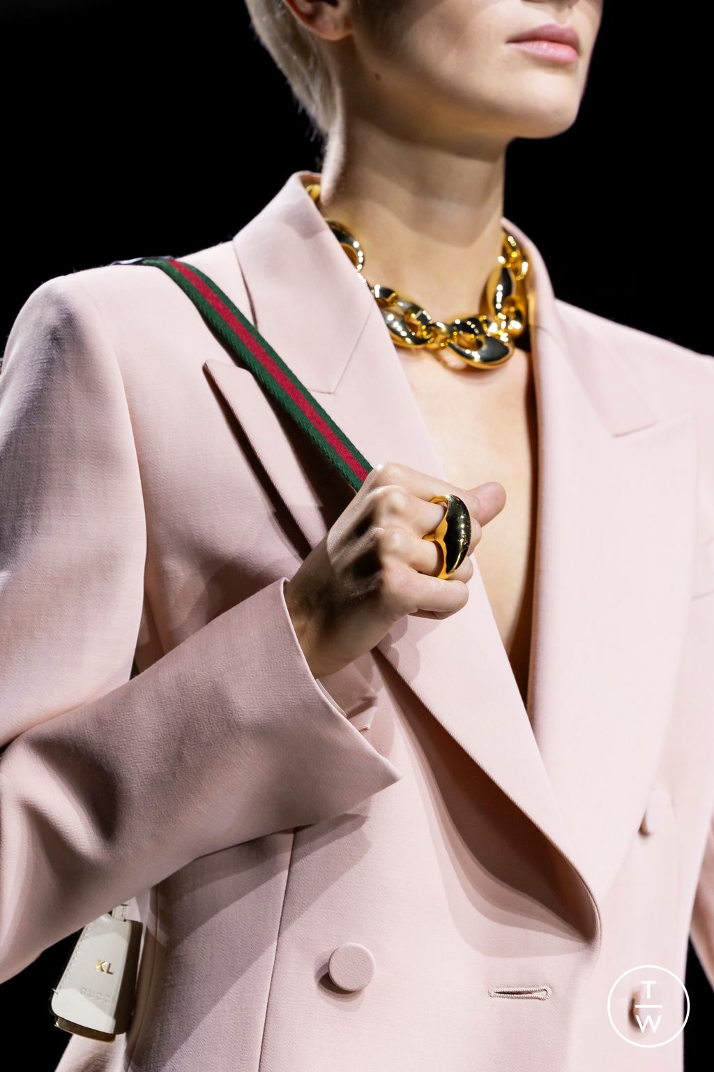 Fashion Week Milan Spring/Summer 2024 look 55 from the Gucci collection womenswear accessories