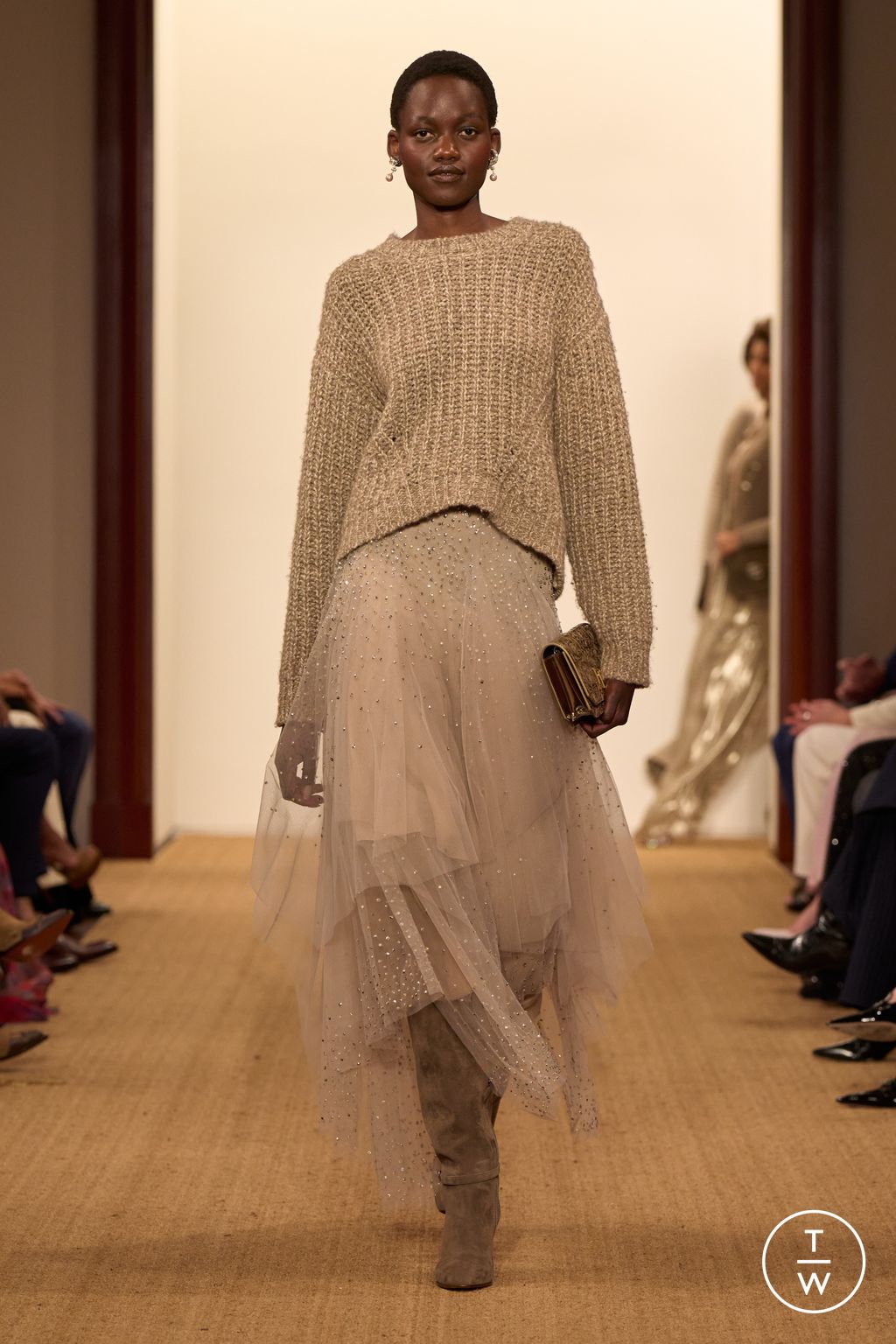 Fashion Week New York Fall/Winter 2024 look 5 de la collection Ralph Lauren womenswear