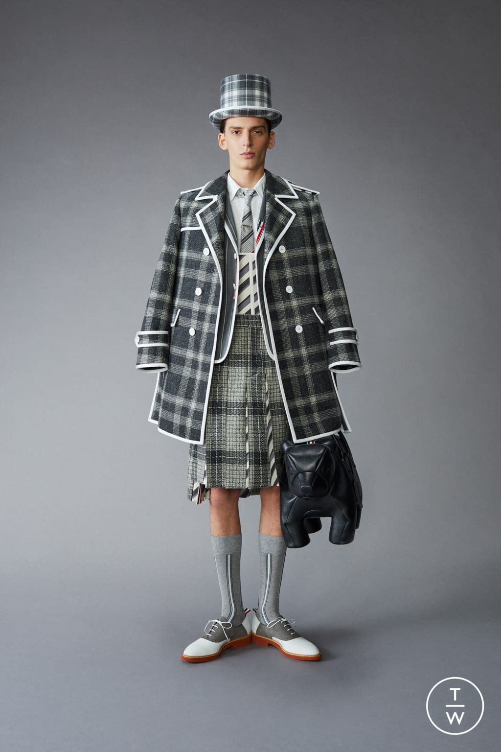 Fashion Week Paris Pre-Fall 2021 look 5 from the Thom Browne collection 男装