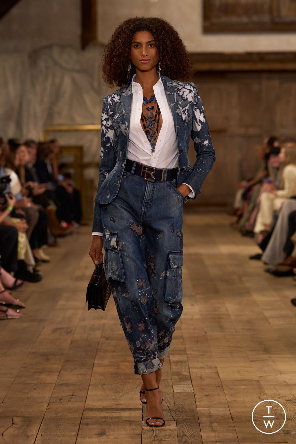 Fashion Week New York Spring/Summer 2024 look 5 from the Ralph Lauren collection 女装