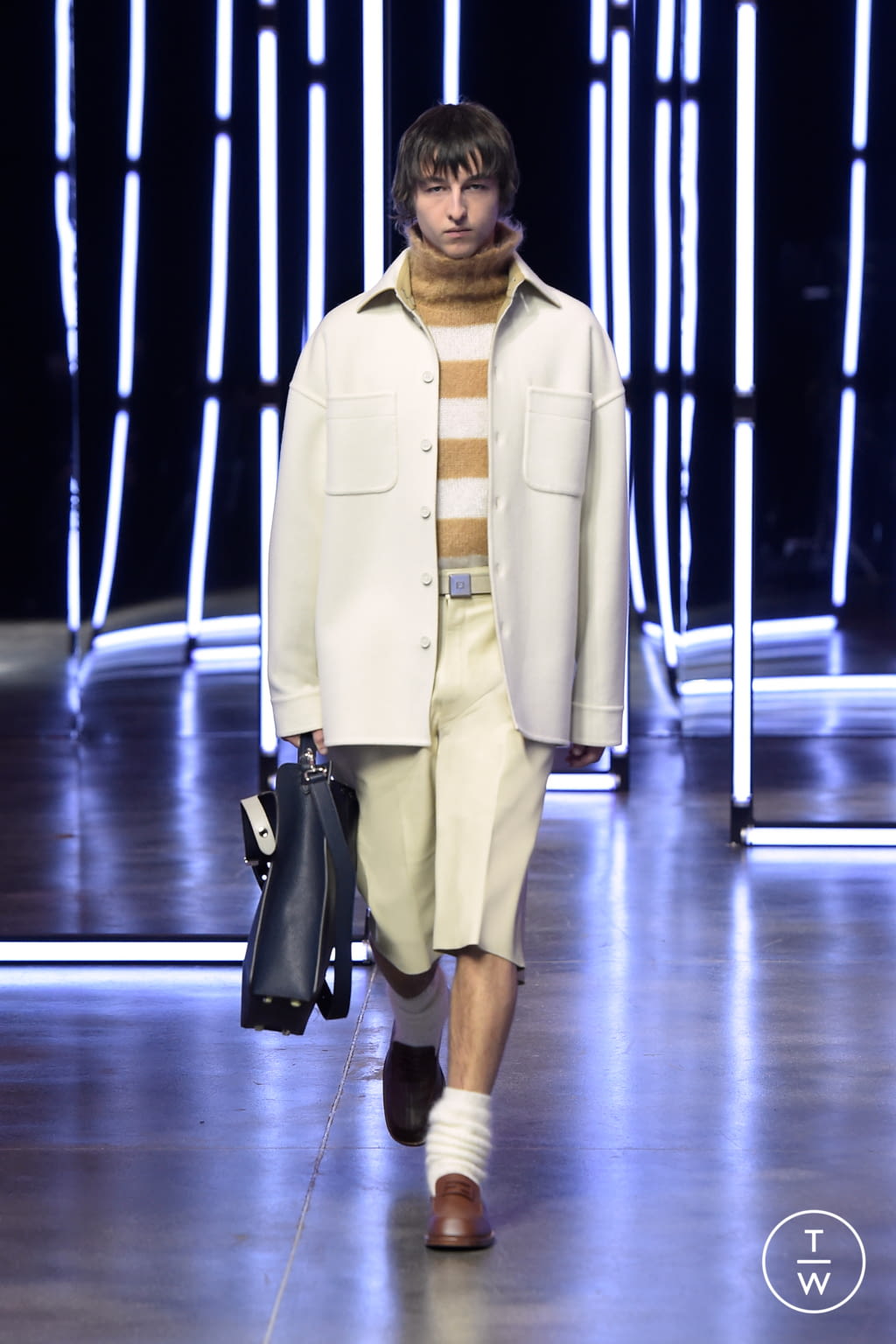 Fashion Week Milan Fall/Winter 2021 look 5 from the Fendi collection 男装