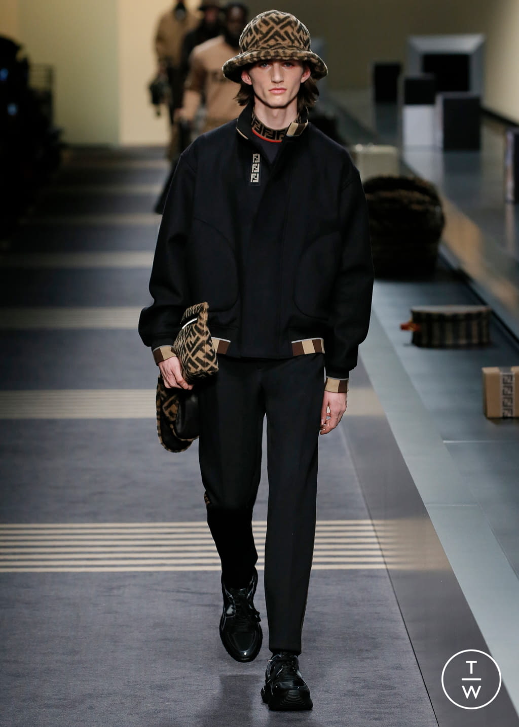Fashion Week Milan Fall/Winter 2018 look 5 from the Fendi collection menswear