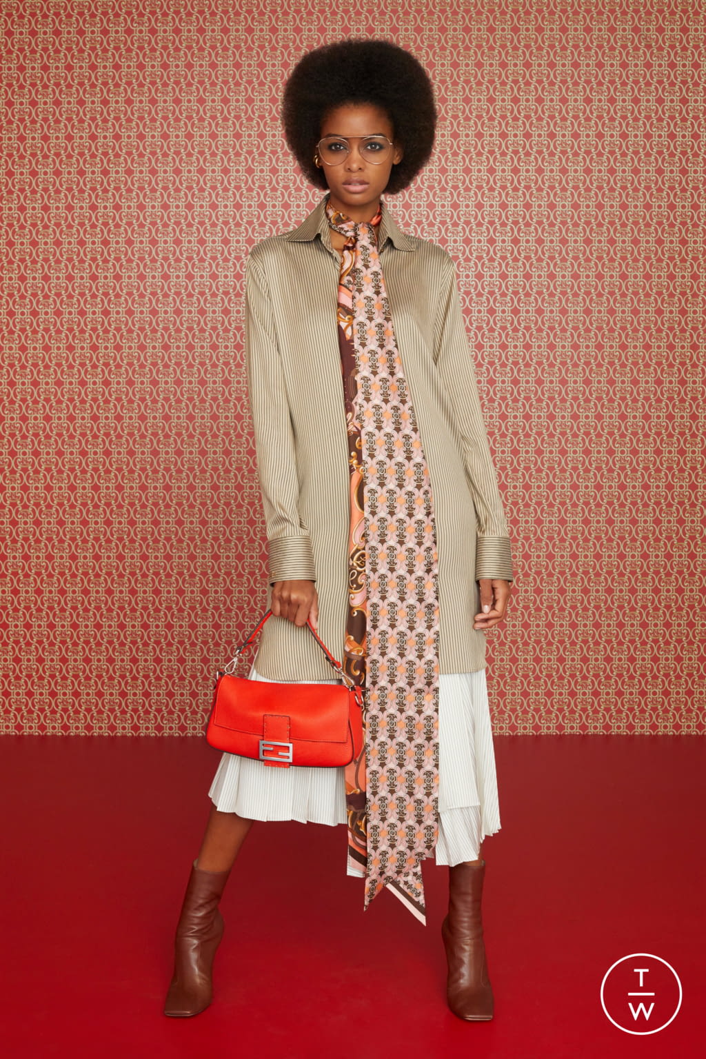 Fashion Week Milan Pre-Fall 2019 look 5 from the Fendi collection 女装
