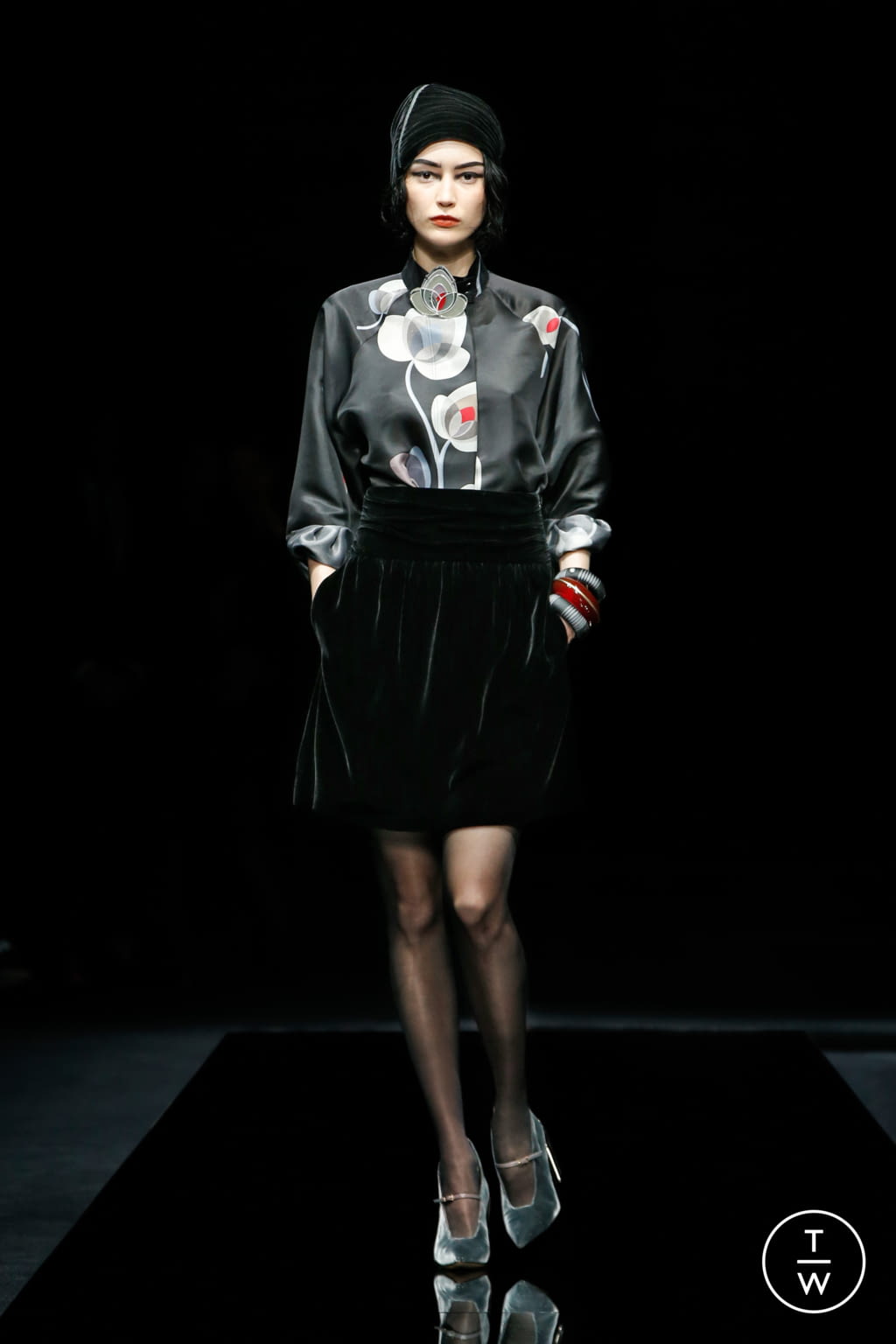 Fashion Week Milan Pre-Fall 2020 look 50 from the Giorgio Armani collection womenswear