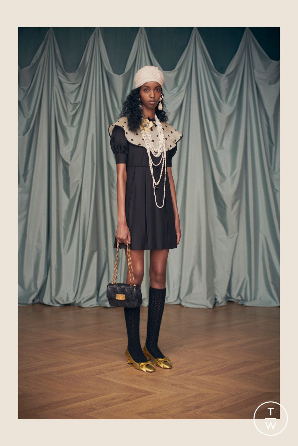 Fashion Week Paris Resort 2025 look 50 from the Valentino collection womenswear