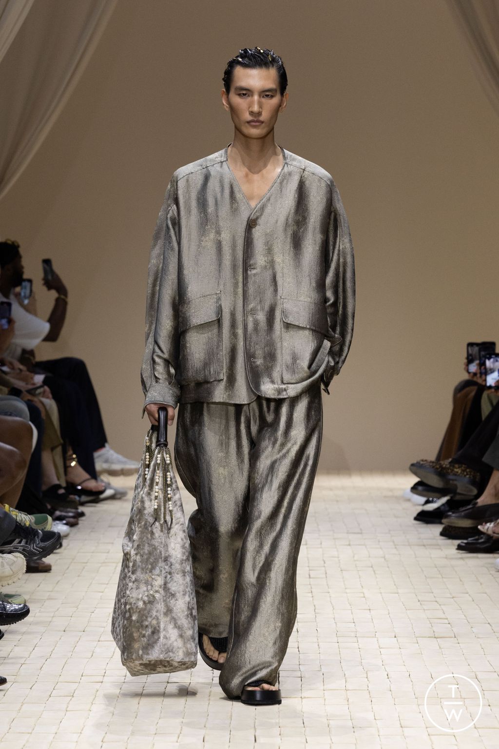 Fashion Week Milan Spring/Summer 2026 look 51 from the Emporio Armani collection menswear