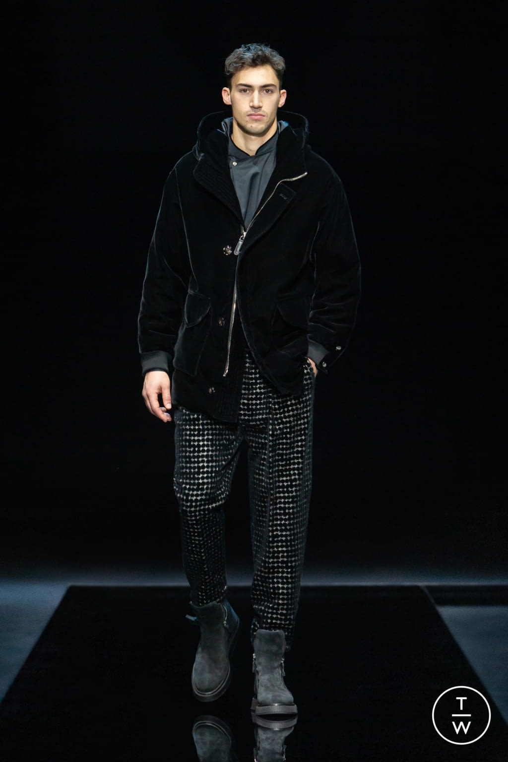Fashion Week Milan Fall/Winter 2021 look 52 de la collection Giorgio Armani menswear