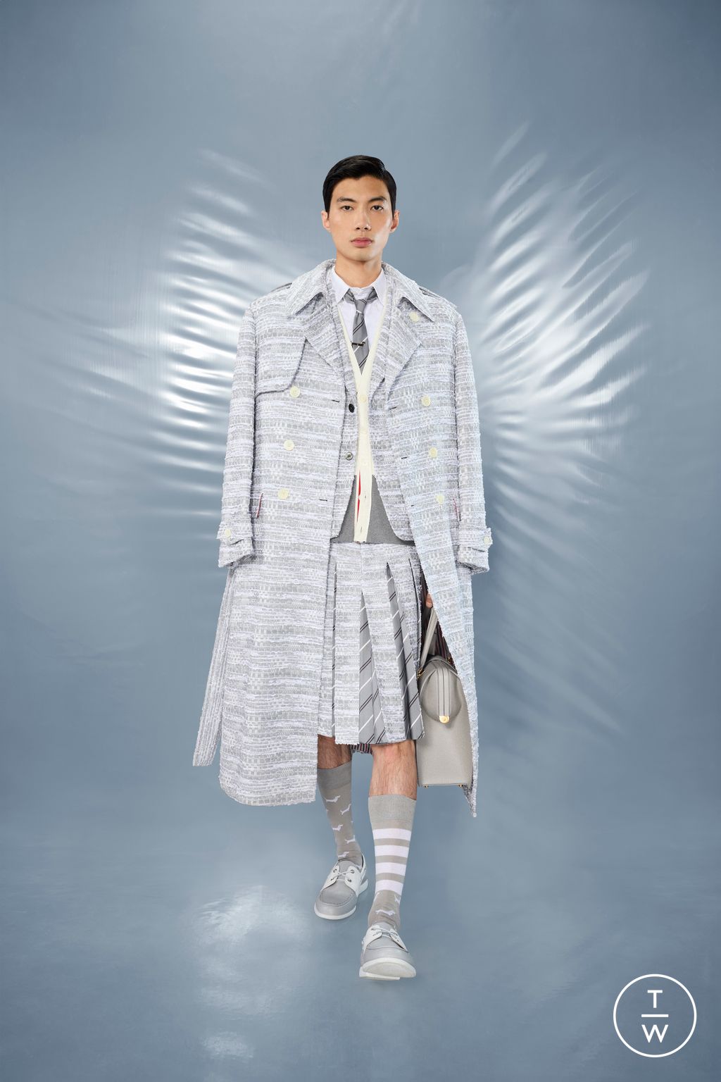 Fashion Week New York Resort 2025 look 6 from the Thom Browne collection menswear