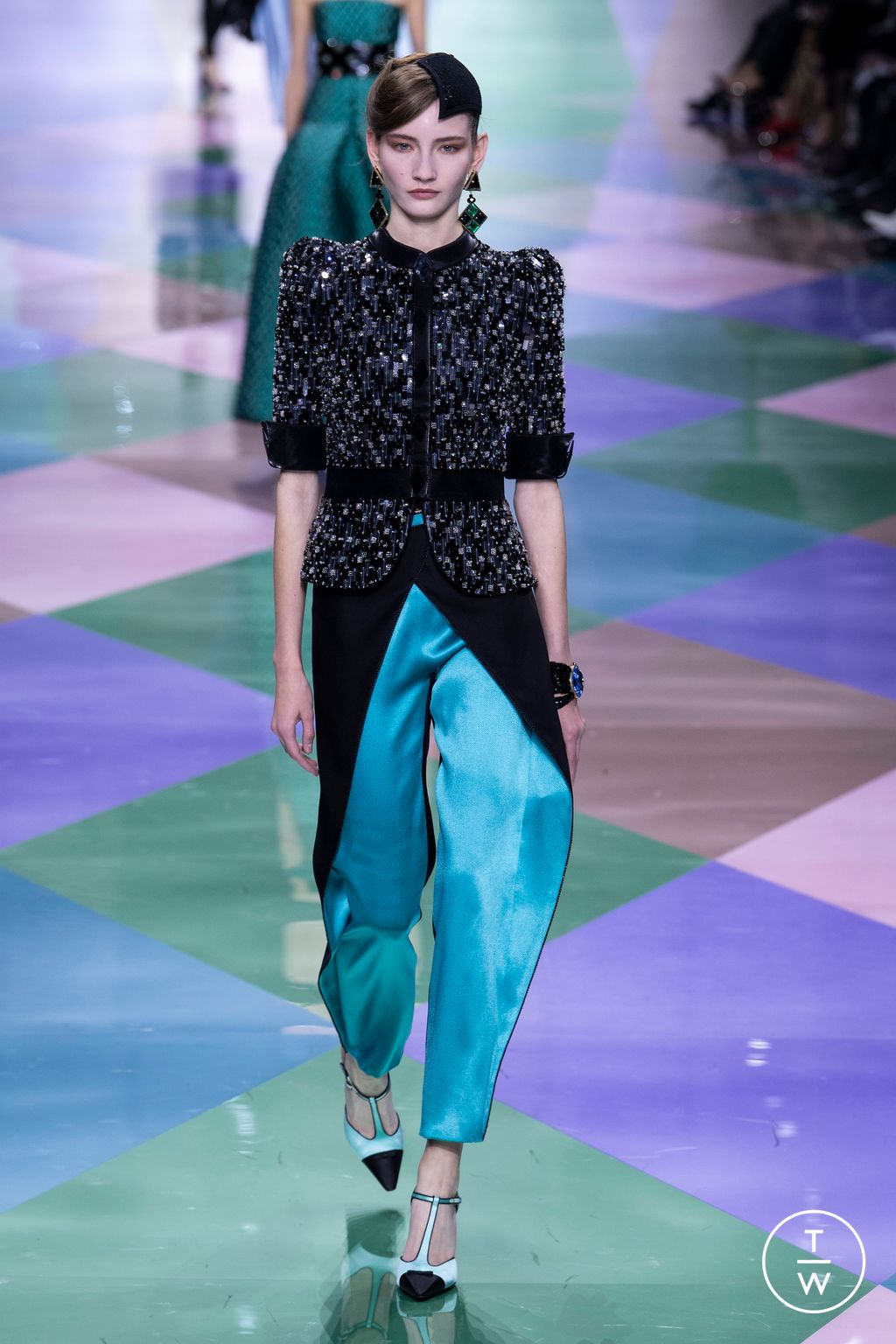 Fashion Week Paris Spring/Summer 2023 look 15 from the Giorgio Armani Privé collection couture
