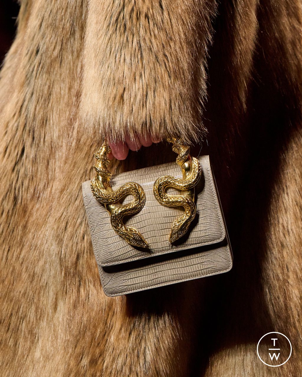 Fashion Week Milan Fall/Winter 2025 look 27 from the Roberto Cavalli collection womenswear accessories