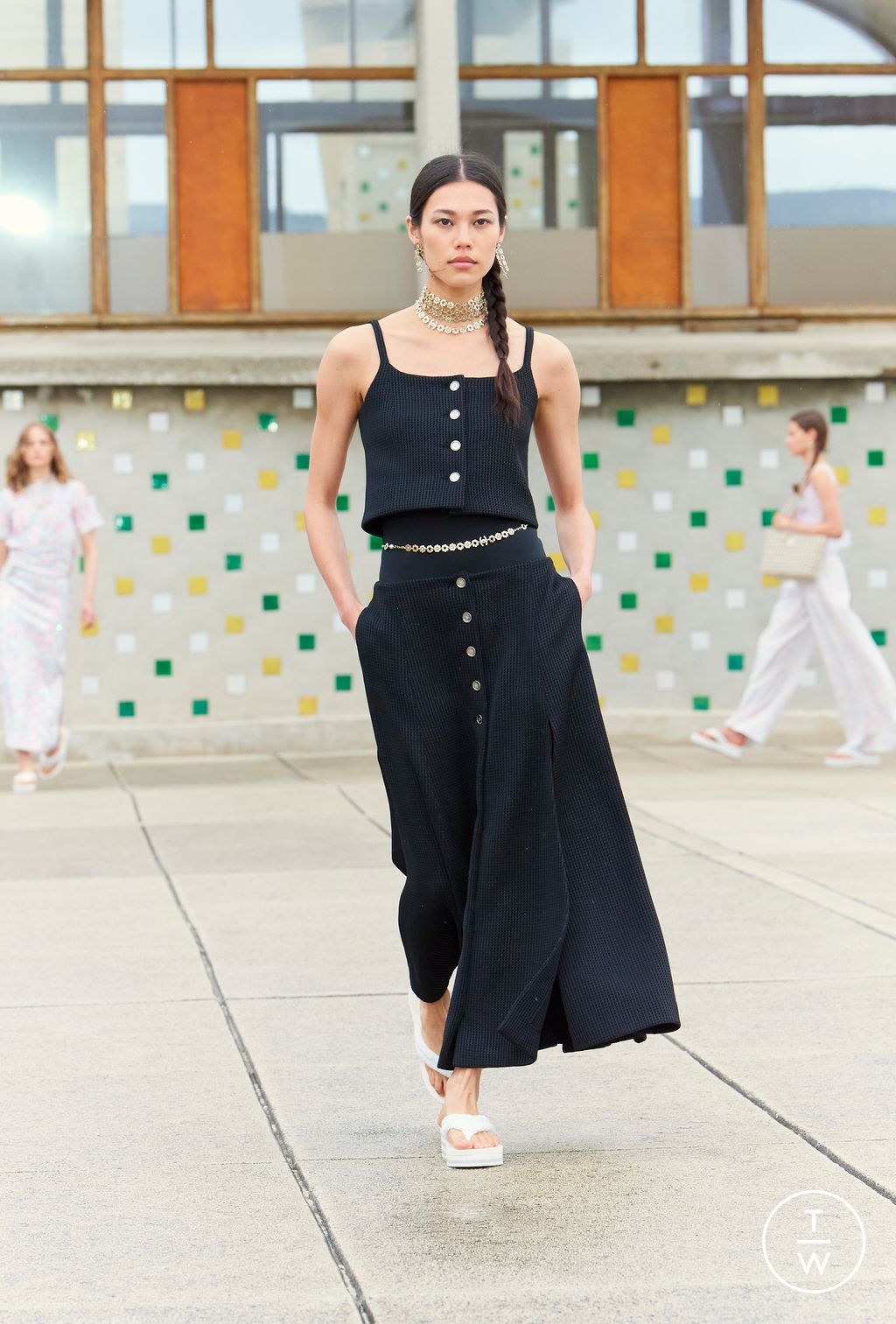 Fashion Week Paris Resort 2025 look 54 from the Chanel collection womenswear