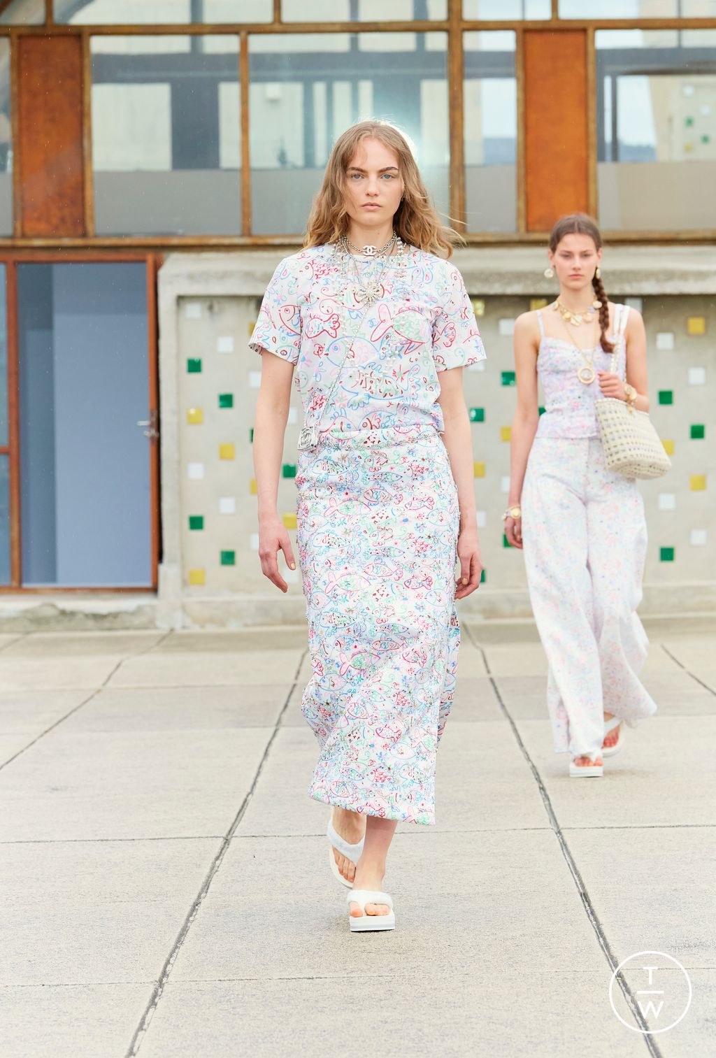 Fashion Week Paris Resort 2025 look 55 from the Chanel collection womenswear