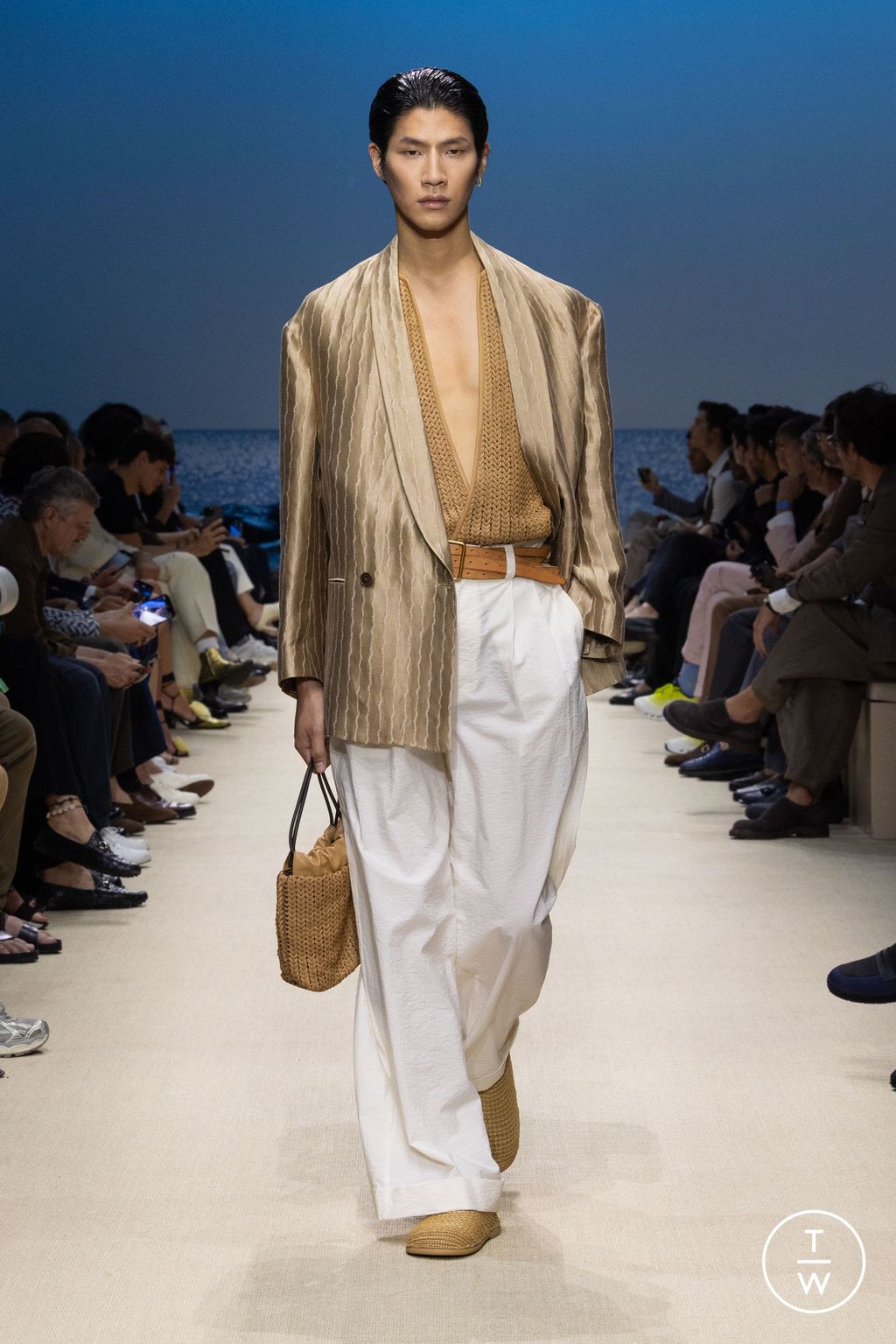 Fashion Week Milan Spring/Summer 2026 look 55 de la collection Giorgio Armani menswear