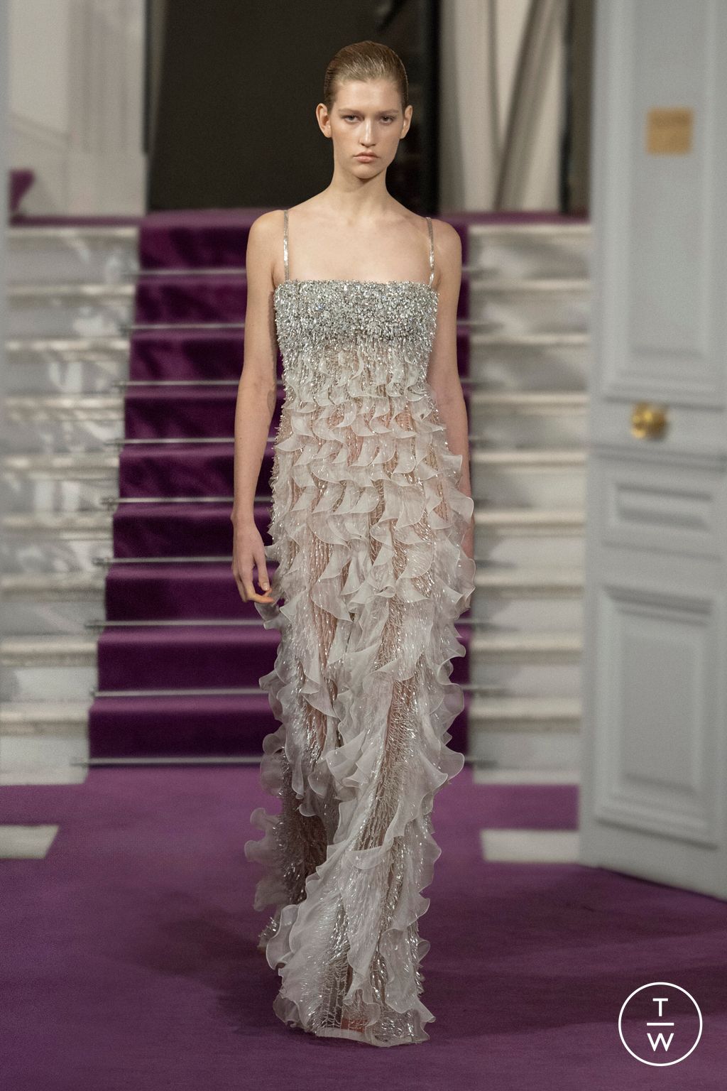 Fashion Week Paris Spring/Summer 2024 look 55 from the Valentino collection couture