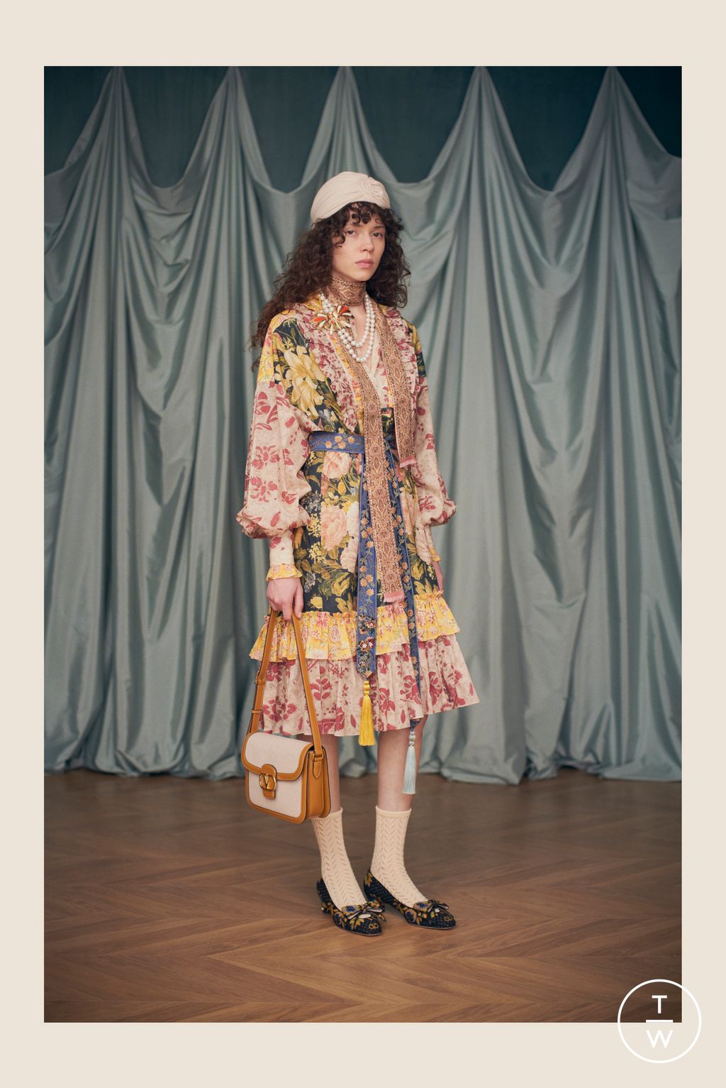 Fashion Week Paris Resort 2025 look 56 from the Valentino collection womenswear