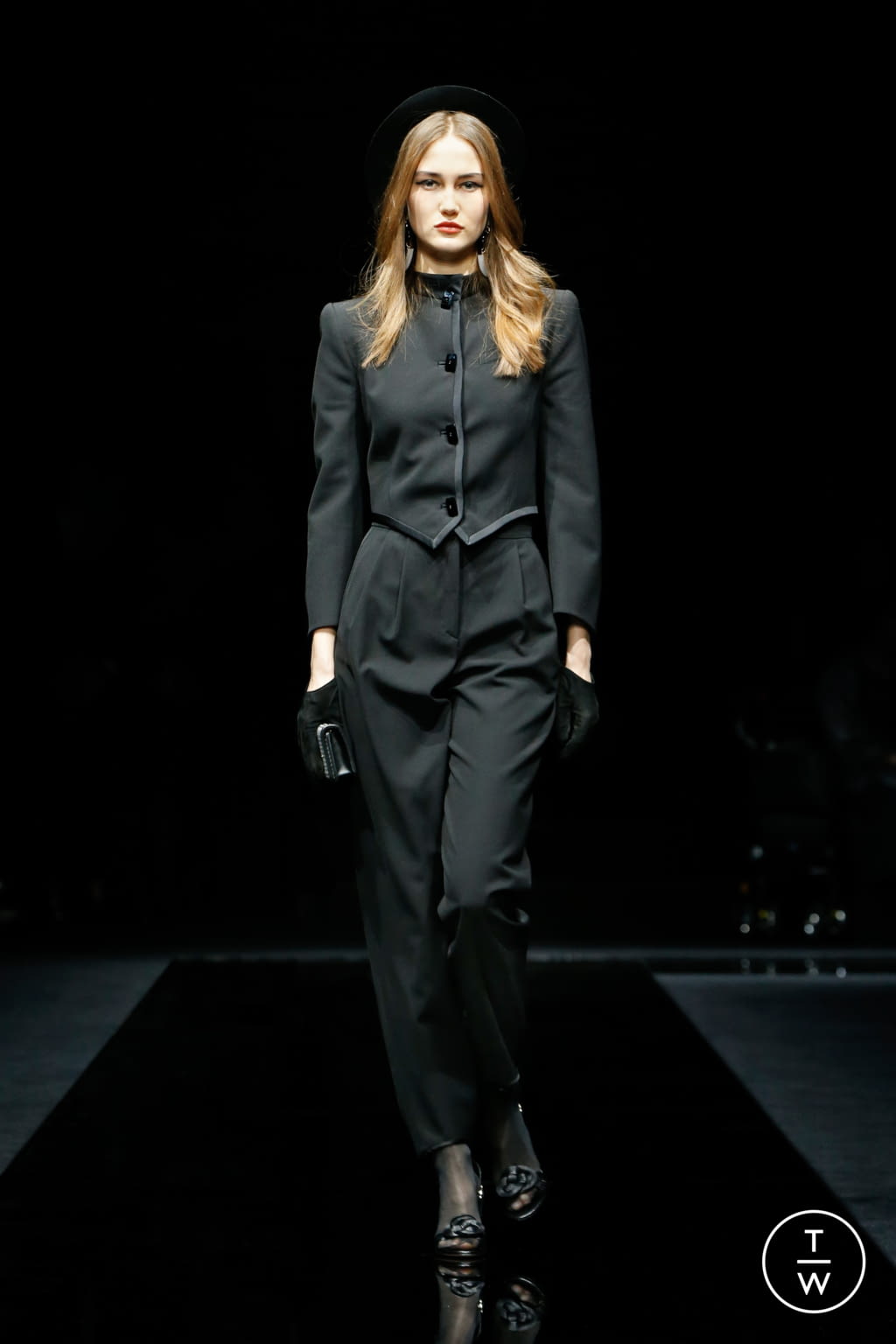 Fashion Week Milan Pre-Fall 2020 look 57 from the Giorgio Armani collection womenswear
