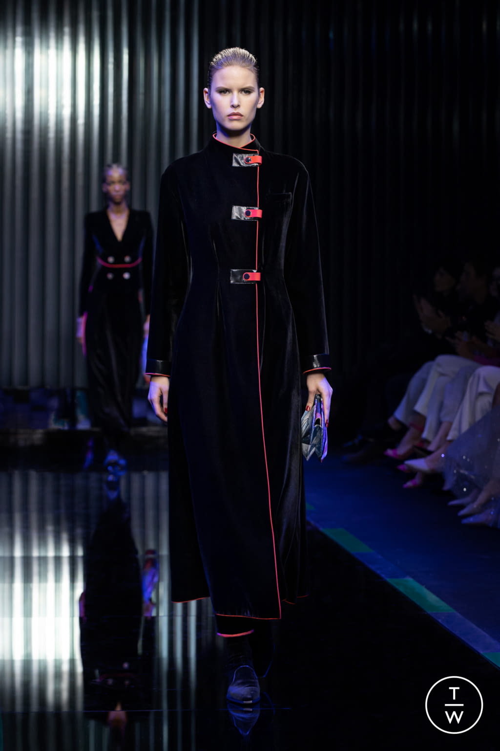 Fashion Week Milan Fall/Winter 2022 look 58 from the Giorgio Armani collection womenswear