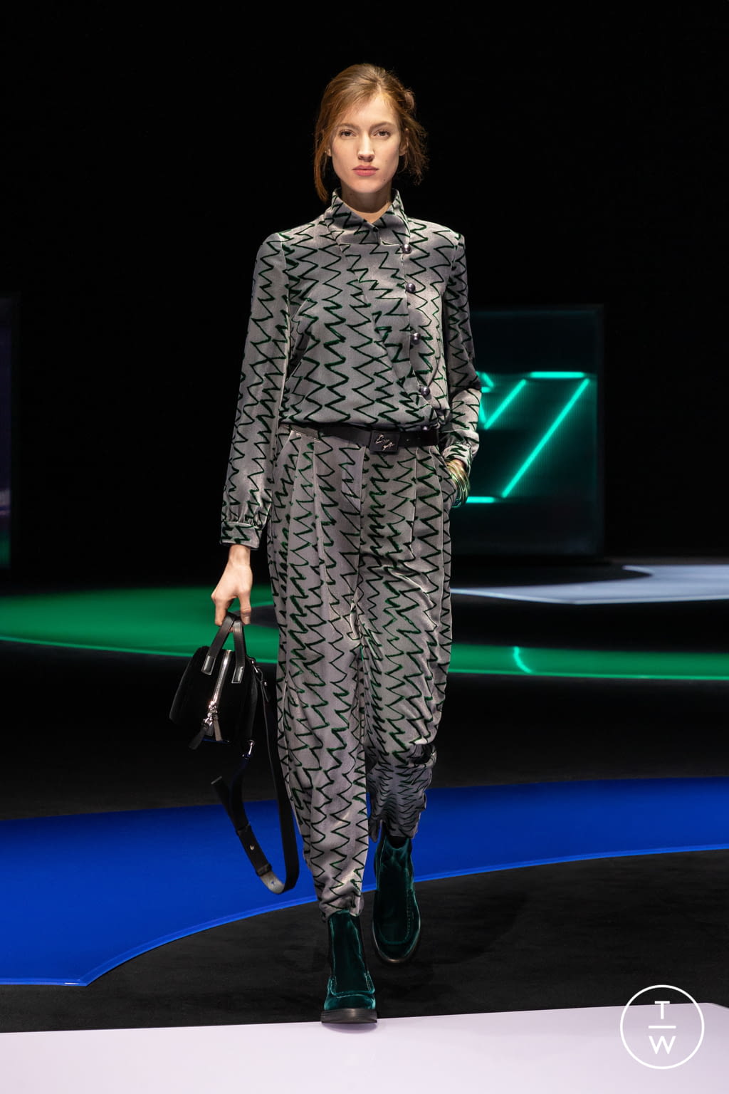 Fashion Week Milan Fall/Winter 2021 look 59 from the Emporio Armani collection womenswear
