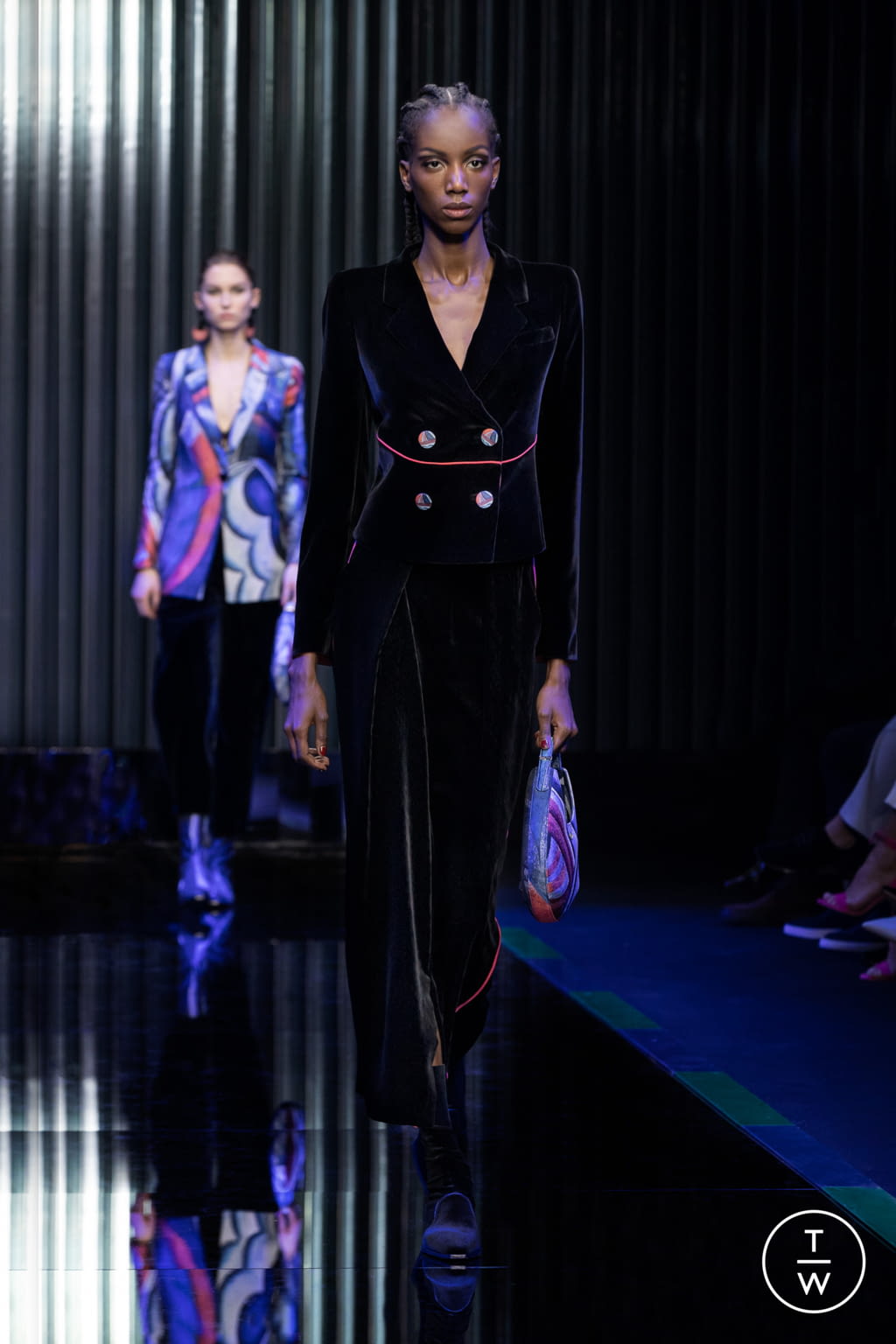 Fashion Week Milan Fall/Winter 2022 look 59 from the Giorgio Armani collection womenswear