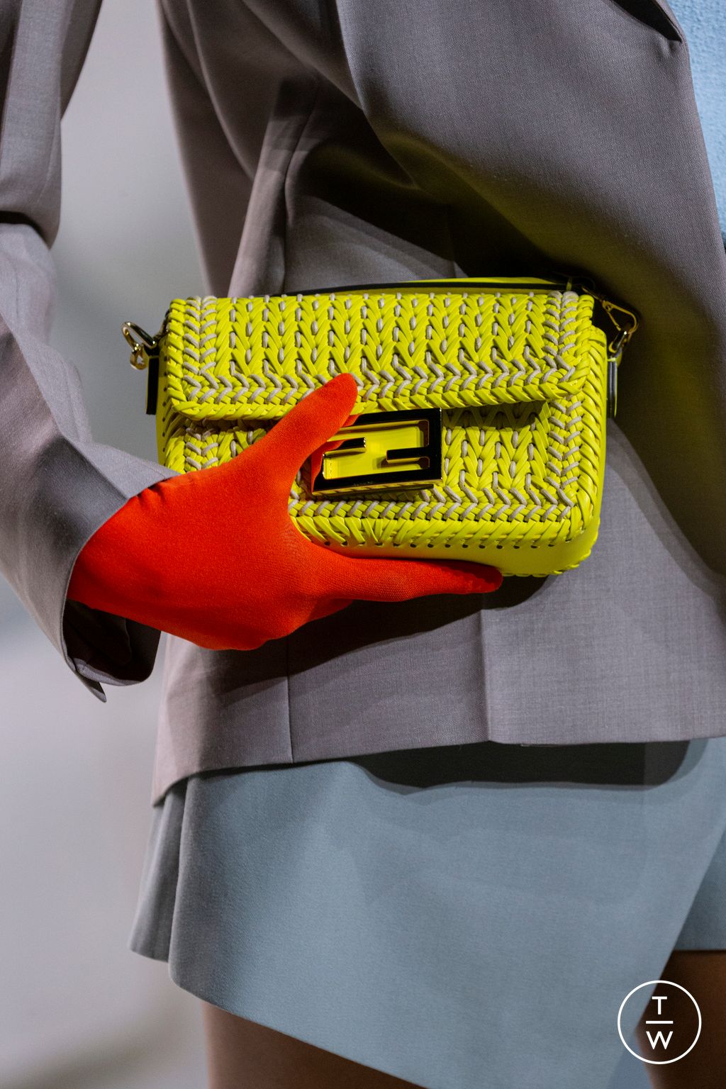 Fashion Week Milan Spring/Summer 2024 look 5 from the Fendi collection womenswear accessories