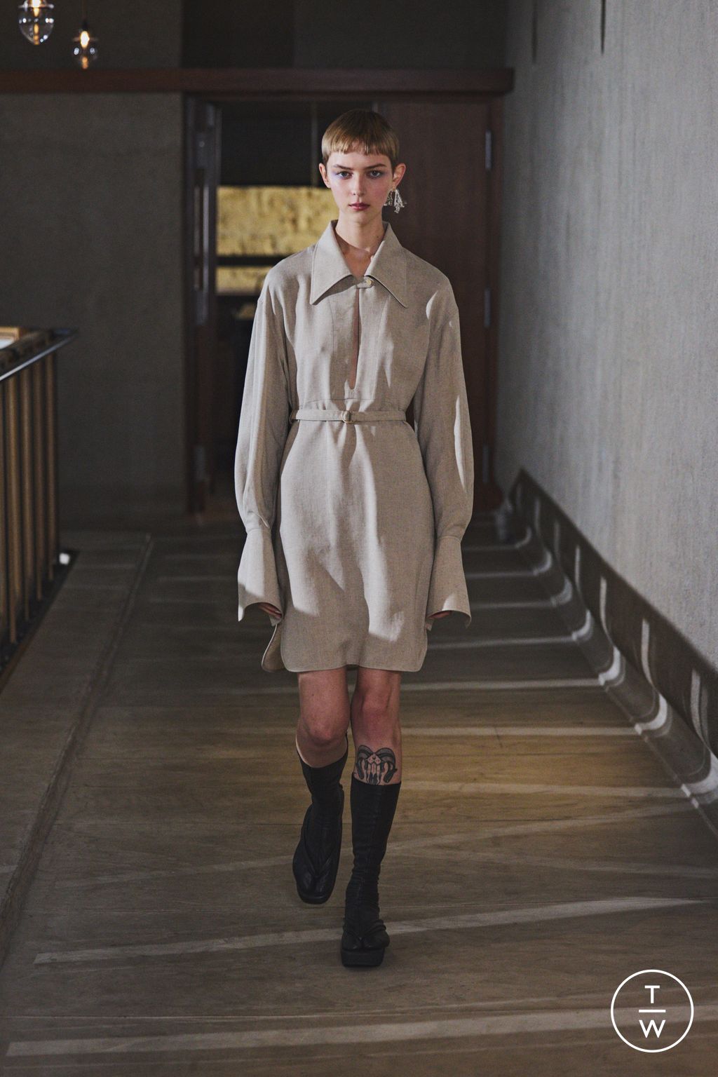 Fashion Week Paris Spring/Summer 2026 look 5 from the Mame Kurogouchi collection womenswear