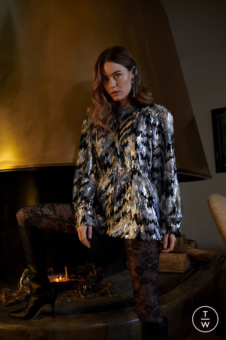 Fashion Week Paris Spring/Summer 2021 look 6 from the Julie de Libran collection couture