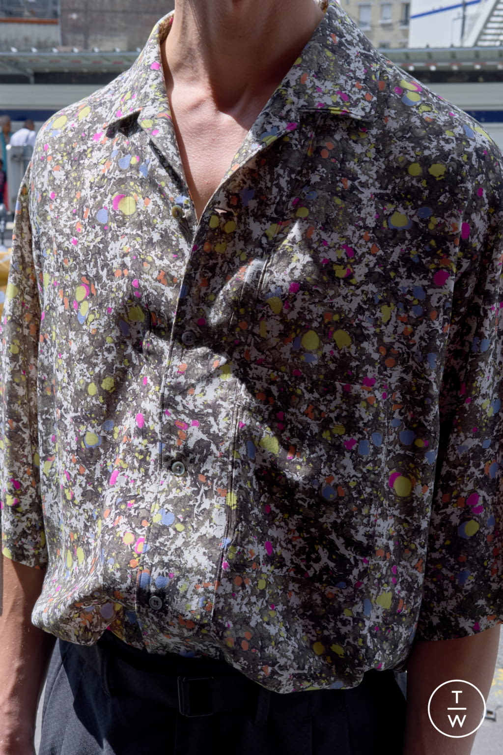 Fashion Week Paris Spring/Summer 2019 look 6 from the Lemaire collection menswear