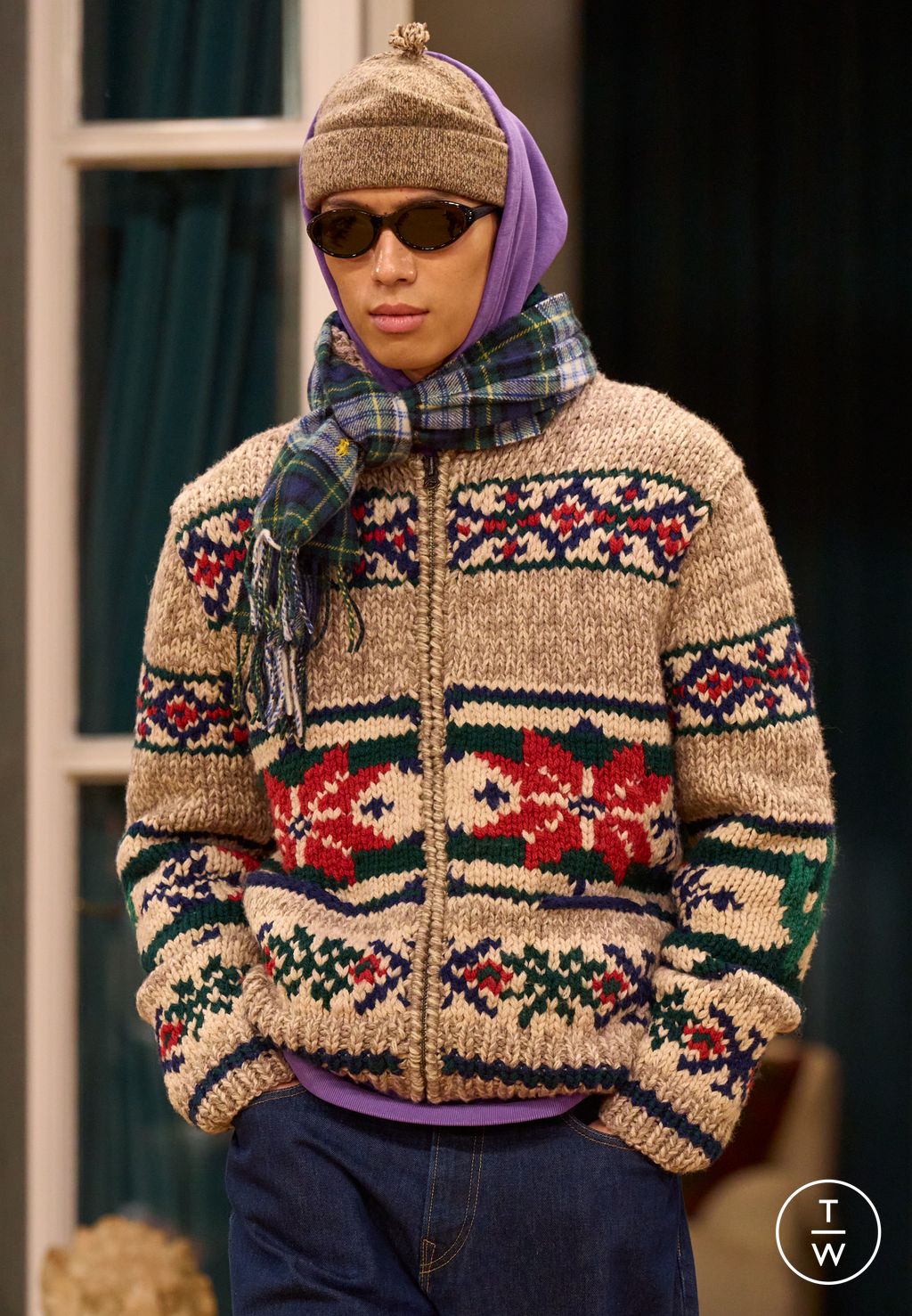 Fashion Week Milan Fall/Winter 2026 look 6 from the Polo Ralph Lauren collection menswear accessories