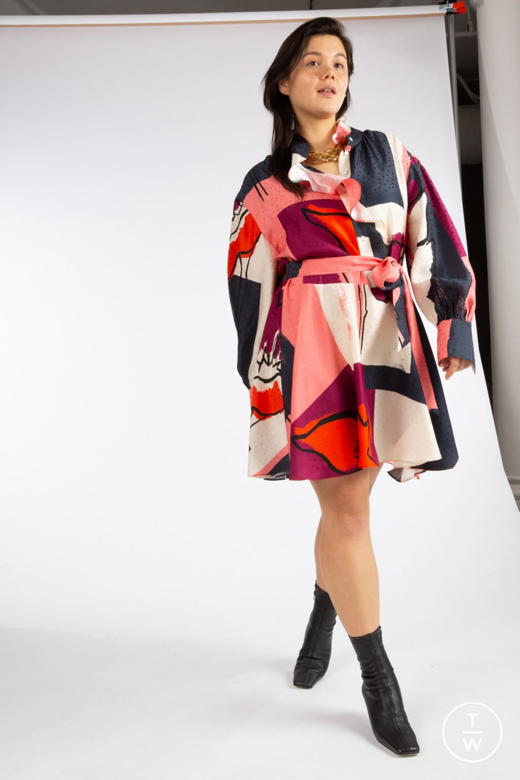Fashion Week New York Fall/Winter 2021 look 6 de la collection Tanya Taylor womenswear