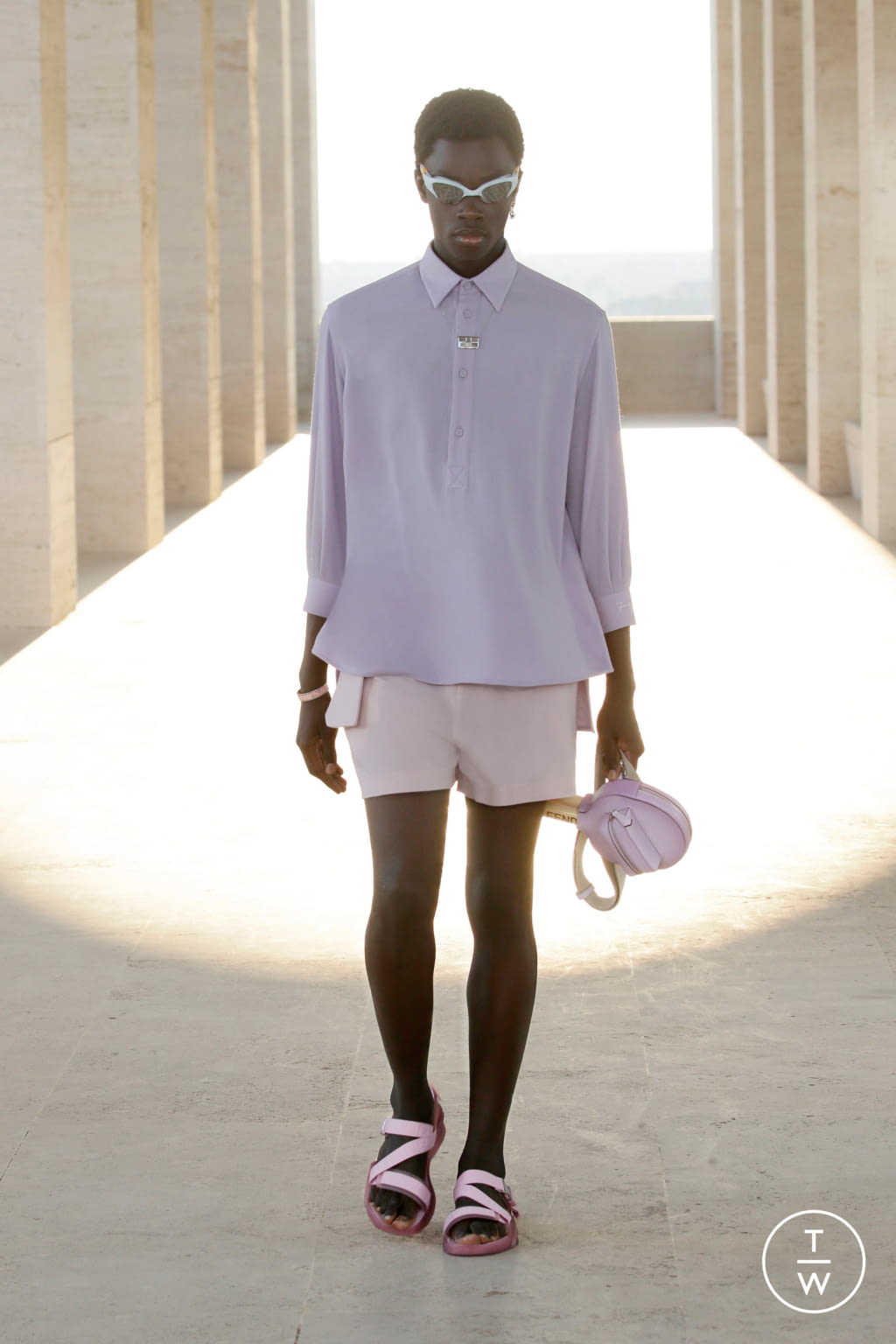 Fashion Week Milan Spring/Summer 2022 look 6 de la collection Fendi menswear