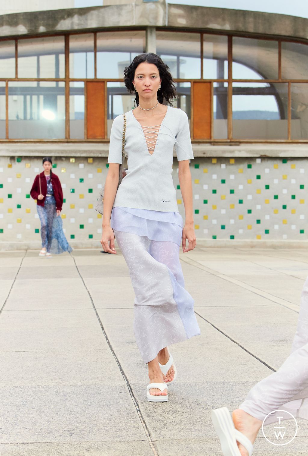 Fashion Week Paris Resort 2025 look 60 from the Chanel collection 女装