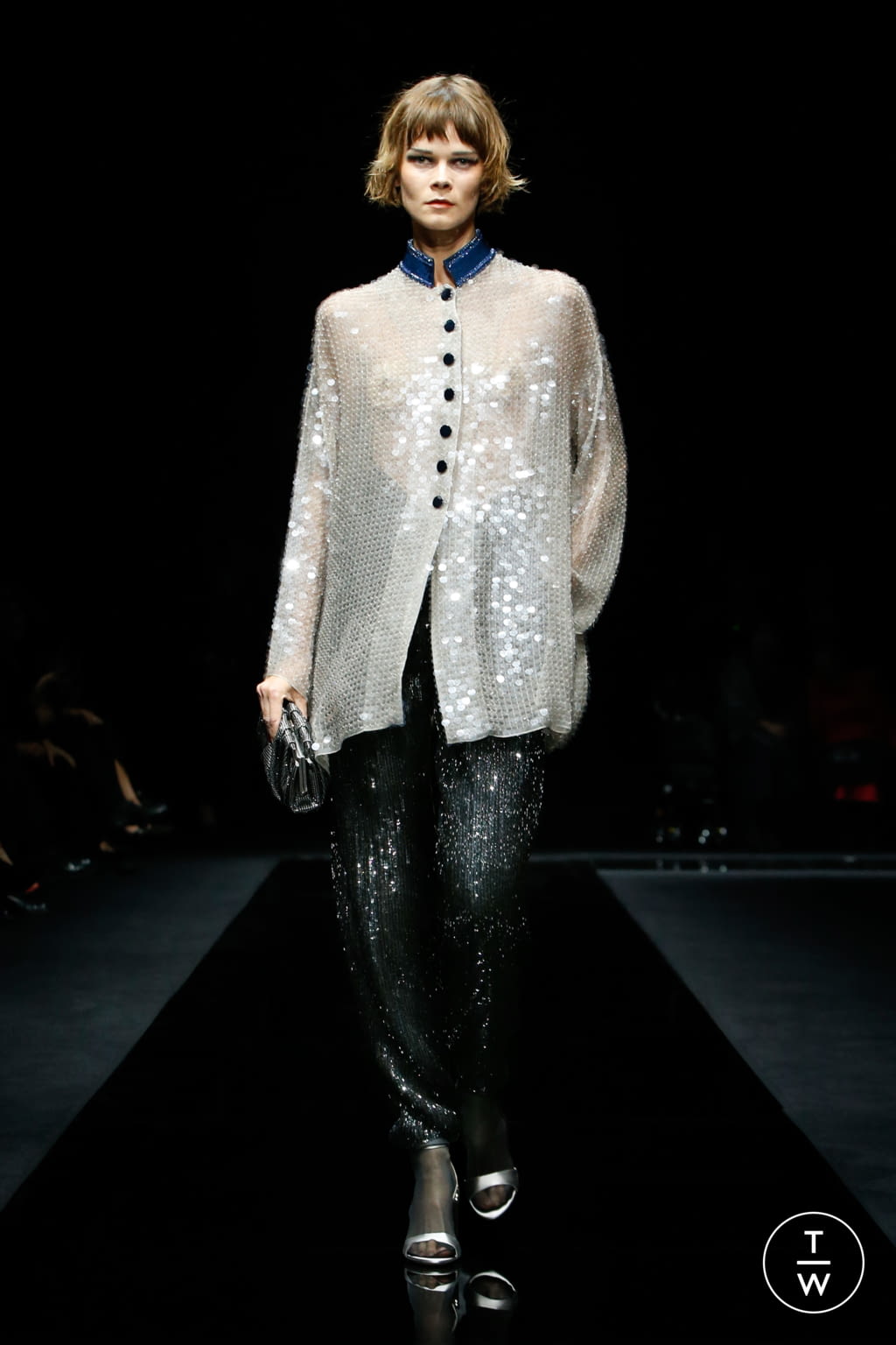 Fashion Week Milan Pre-Fall 2020 look 60 from the Giorgio Armani collection womenswear