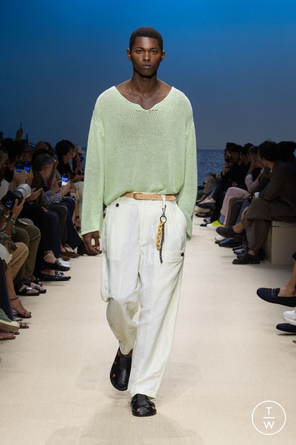 Fashion Week Milan Spring/Summer 2026 look 60 de la collection Giorgio Armani menswear