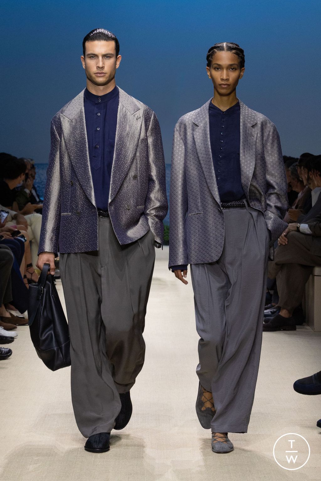 Fashion Week Milan Spring/Summer 2026 look 61 from the Giorgio Armani collection menswear
