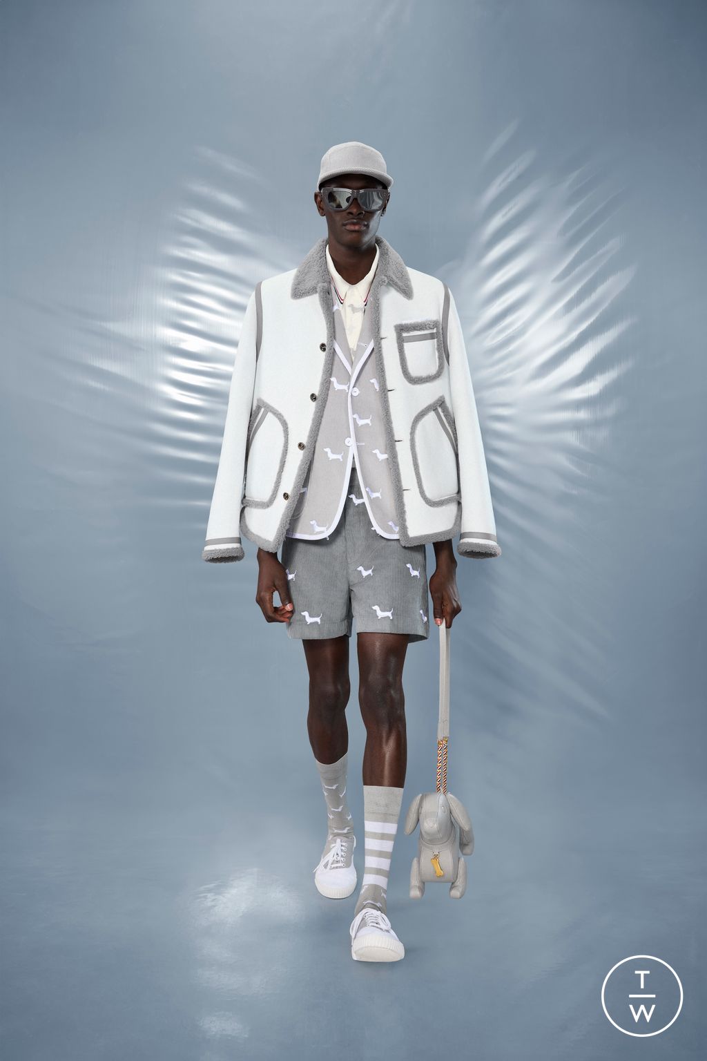 Fashion Week New York Resort 2025 look 7 from the Thom Browne collection menswear